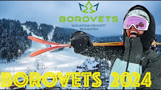 Skiing in Borovets Bulgaria 2024  Resort Tour amp Skiing on all Slopes [upl. by Ardnuaet]