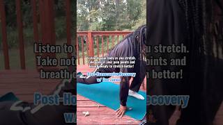 My HOMECOMING RECOVERY Routine  wellness homecoming stretching recovery nature [upl. by Nogas]