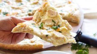 Chicken Alfredo Pizza Recipe [upl. by Anol]