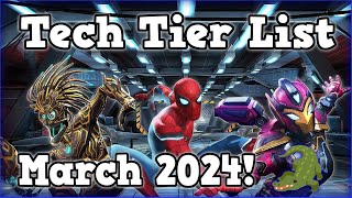 Tech Tier List for March 2024  Marvel Contest of Champions [upl. by Mohn688]