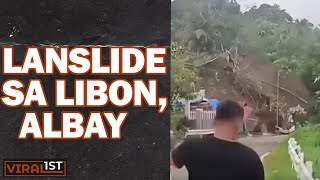 Landslide sa Libon Albay nakuhanan [upl. by Neelyt]