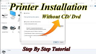 How To Install Printer Without CDDVD Driver  Printer Driver Install Kaise Kare [upl. by Lekim414]