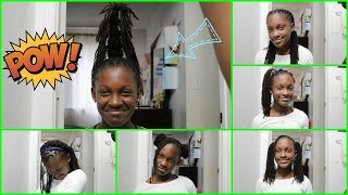 Quick 10 Minute Locs Hair Styles For Kids On The GoReady For School [upl. by Elyse]