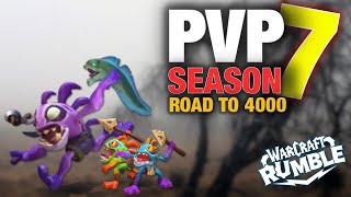 PVP  SEASON 7  Old MurkEye  ROAD TO 4000   Part 1   Warcraft Rumble [upl. by Ciel]