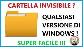 🛡️ Creare una CARTELLA INVISIBILE in pochi Click  Tutti i Windows 🔥 [upl. by Yerocal]