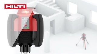 HOW TO automatic horizontal leveling with the Hilti PR 30HVS rotating laser level and PRA 90 [upl. by Nikoletta]