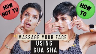 Gua Sha HOW TO and HOW NOT TO use on face [upl. by Tamanaha685]