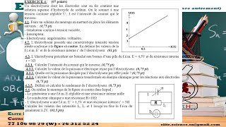 1eS1PC Suite préparation compo Exo4 ENERGIE ELECTRIQUE MISE EN JEU DANS UN CIRCUIT ELECTRIQUE [upl. by Nnilsia]