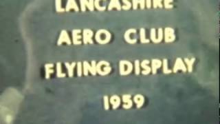 Lancashire Aero Club Airshow Barton Aerodrome 1959 with fatal aircraft crash to Percival Prentice [upl. by Rubma150]