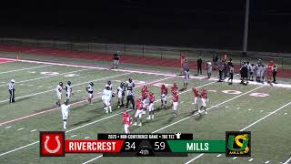 Rivercrest Colts vs Mills University Studies Comets 2023 [upl. by Fritzsche]