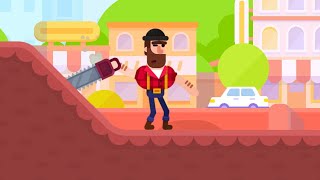 Bowmasters CHARACTERS  Lumberjack ATTACK  Bowmasters Gameplay [upl. by Danni690]