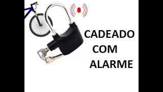 Cadeado com alarme como usar [upl. by Margalo]