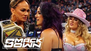 Bayley Sends Nia Jax and Tiffany Stratton a Message  WWE SmackDown Highlights 10424  WWE on USA [upl. by Enirehs]