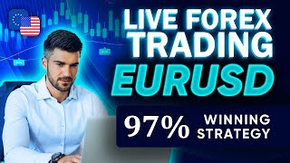 Live Forex Trading EURUSD  Strategies amp Signals [upl. by Luis]