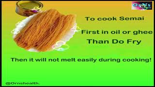 To cook Semai Natural tips for a healthy lifestyle By OrNS Health 21 [upl. by Pavel]