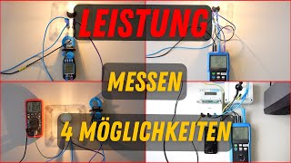 4 Möglichkeiten eine LEISTUNG zu MESSEN  Elektrotechnik [upl. by Cinimod]