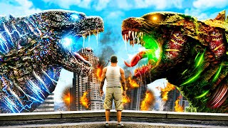 GODZILLA vs ZOMBIE GODZILLA In GTA 5 [upl. by Frendel]