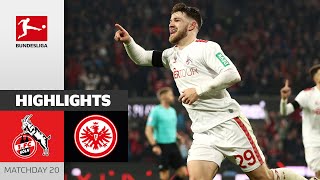 Time to Party in Cologne  1 FC Köln  Eintracht Frankfurt 20  Highlights  MD 20 – Bundesliga [upl. by Alrrats]