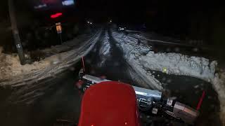 Plowing Public Roads  2 days after the snowfall  Kubota L6060 Metal Pless [upl. by Matt113]