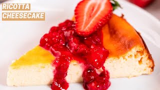 NoFail Crustless Ricotta Cheesecake [upl. by Phillipp]