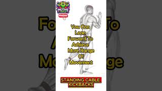 Standing Cable Kickbacks  Leg Exercise PT 41  MotiveMuscle1 Shorts FitLifehealthyliving [upl. by Nivalc]