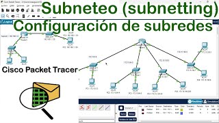 Creación de Subredes en Cisco Packet Tracer Subneteo [upl. by Donnelly]