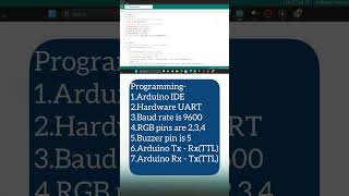 Arduino UART communication with Docklight Control RGB LED and Buzzer arduino shortvideo shorts [upl. by Enyluqcaj83]