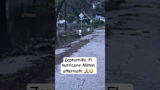 Zephyrhills FL hurricane Milton aftermath 😳🙏🏽 [upl. by Harbert283]