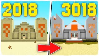 ¿CÓMO SERÍA UNA PIRÁMIDE DE MINECRAFT DENTRO DE 1000 AÑOS  MINECRAFT EN EL FUTURO [upl. by Ierbua923]