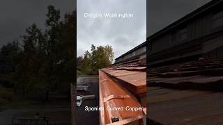 Spanish curved Copper Gutter diy gutters rain home gutterrepair homerepair diygutters [upl. by Everson]