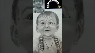 Shrivardhan ❤ cutebaby art sketch short drawing papersmagic 💫 [upl. by Lyram875]