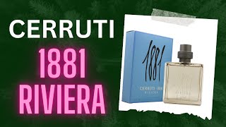 Cerruti 1881 Riviera fragrance review [upl. by Eedyak]