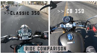 Honda CB 350 vs Classic 350 Tamil comparison Ride Review [upl. by Saunderson]