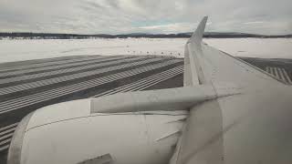 ALK Airlines Air Lubo Boeing 737300 LZMVK takeoff  Kittilä airport KTTEFKT [upl. by Nettirb]