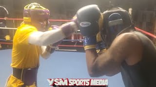 Heated Sparring Featherweight Raymond Ford vs Welterweight Eliezer Olmeda 112 Rounds [upl. by Kozloski795]