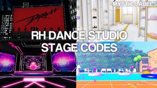 ROBLOX RH DANCE STUDIO STAGE CODES  PART 1 [upl. by Olen]