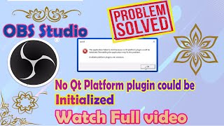 Problem Solved OBS Studio qt platform plugin could initialized and how to install OBS studio [upl. by Macur590]