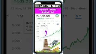 ingersollrand india ltd • share market • stock market • share latest news • SMB Talks [upl. by Suivatnom]