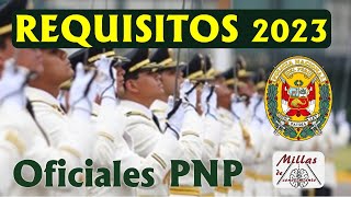 👮‍♂️ REQUISITOS PNP 2023 Admisión EO [upl. by Aicxela]