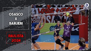 Osasco x Barueri  SEMIFINAL Jogo 1  Melhores Momentos  Paulista de Vôlei Feminino 2024 [upl. by Cida467]