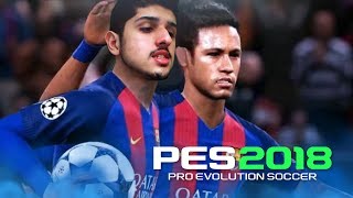 PES 2018 GAMEPLAY  MINHA PRIMEIRA PARTIDA ONLINE E JÁ MITEI [upl. by Perzan]