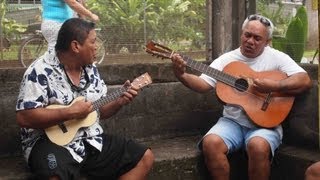 Fatu Hiva in the Marquesas French Polynesia Images with local music by Tiri and Pierre [upl. by Ahseik]