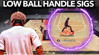 NEW BEST DRIBBLE MOVES FOR LOW BALL HANDLE ISO 7175 BALL HANDLE NBA 2K25 [upl. by Ingaberg]