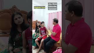 English Test  RupaliRajnit RajnitKumar Funny Comedy HusbandWife Akshatya [upl. by Kronick]