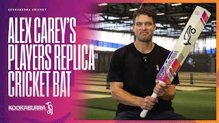 Alex Carey shows off his Players Replica bat  Kookaburra Cricket [upl. by Oilerua856]