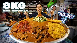 Epic 8KG Nasi Jenganan Challenge at Geylang Serai  25 Serving of Peanut Gravy On Rice Eaten Solo [upl. by Leiahtan]