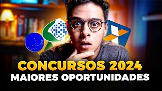 CONCURSOS 2024 l AS MELHORES OPORTUNIDADES E O QUE NÃO FAZER [upl. by Emmi]