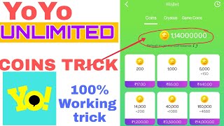 yo yo app unlimited coins trick how to get unlimited coins in yoyo app yo yo app coins hacked [upl. by Pierette]