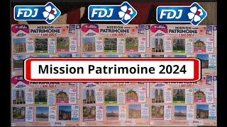 fdj MISSION PATRIMOINE 2024 grattages grattage illiko grattagefdj missionpatrimoine [upl. by Xavler]