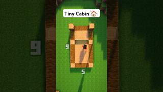 Minecraft Tiny Cabin🏠 shorts [upl. by Viviana807]